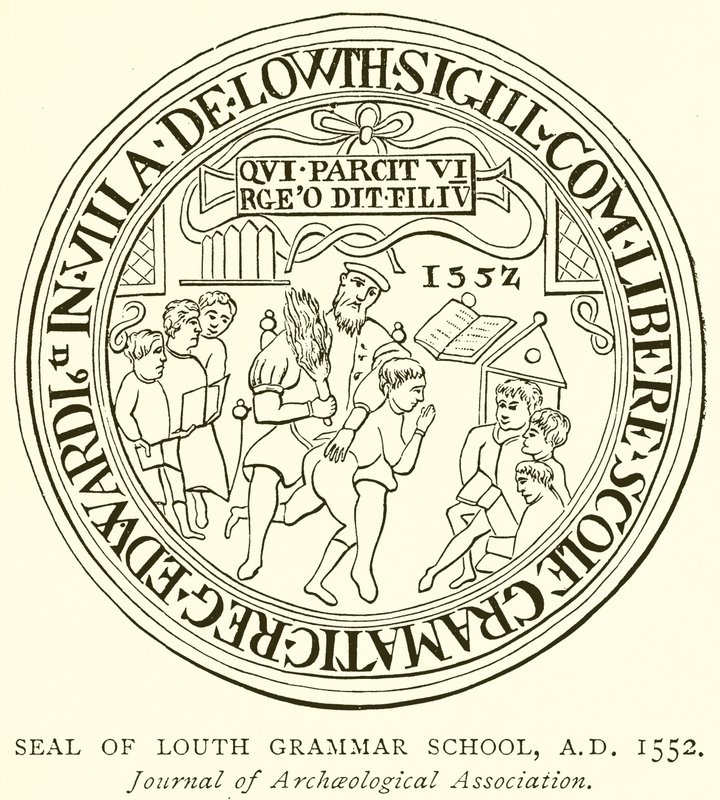Seal of Louth Grammar School, A.D. 1552 by English School