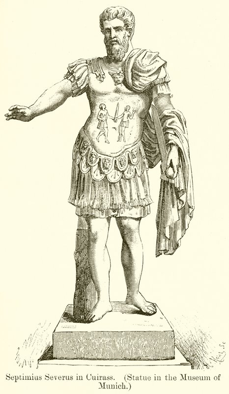 Septimius Severus in Cuirass (Statue in the Museum of Munich) by English School