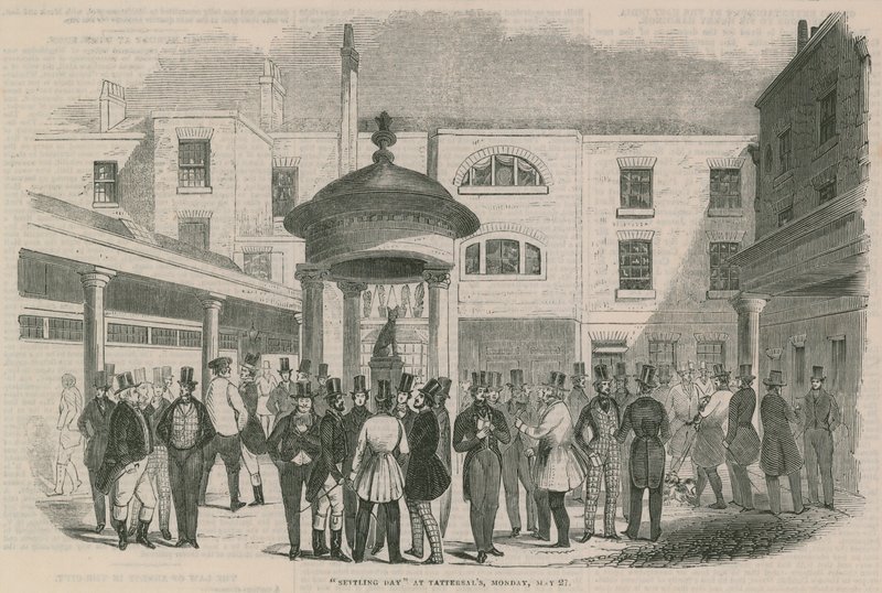 Settling Day at Tattersalls by English School