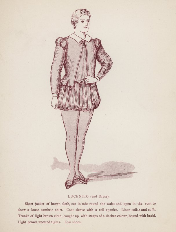 Taming of the Shrew: Lucentio, 2nd Dress by English School
