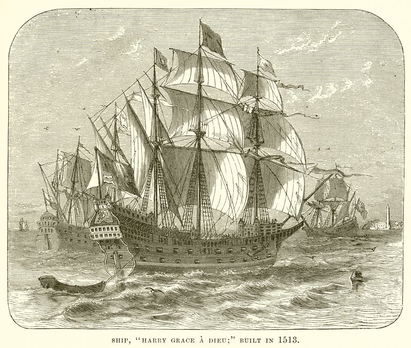 Ship, Harry Grace a Dieu; Built in 1513 by English School