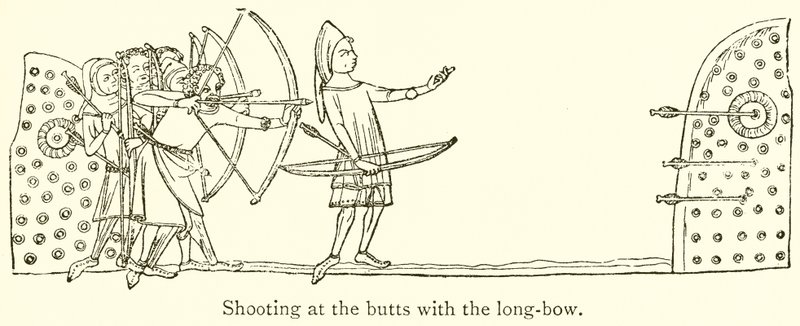 Shooting at the Butts with the Long-Bow by English School