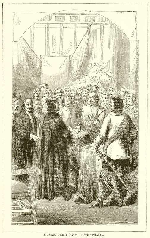 Signing the Treaty of Westphalia by English School