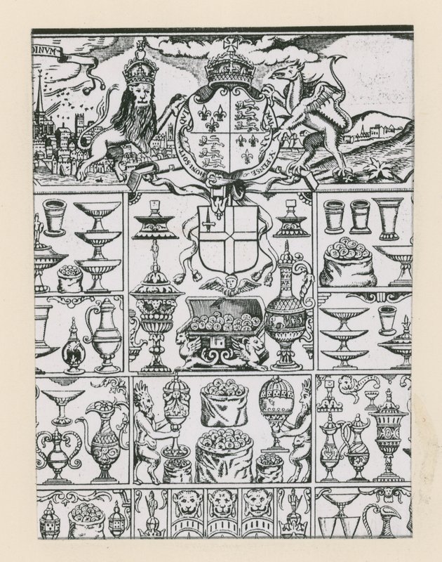 Silver plate planned as prizes for the 1569 lottery by English School