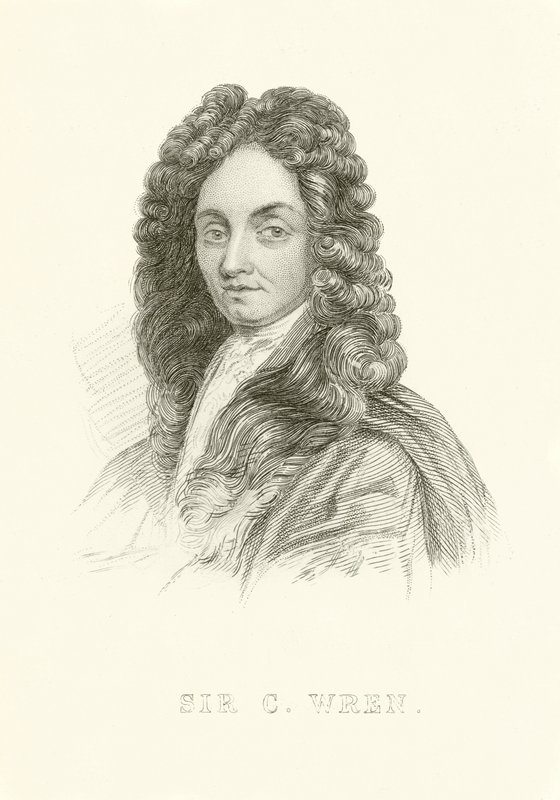 Sir Christopher Wren by English School
