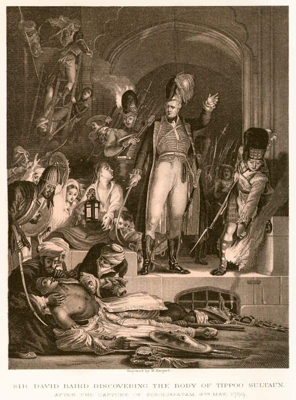 Sir David Baird Discovering the Body of Tippoo Sultan by English School