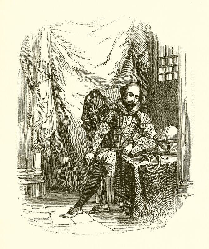 Sir Walter Raleigh in the Tower by English School