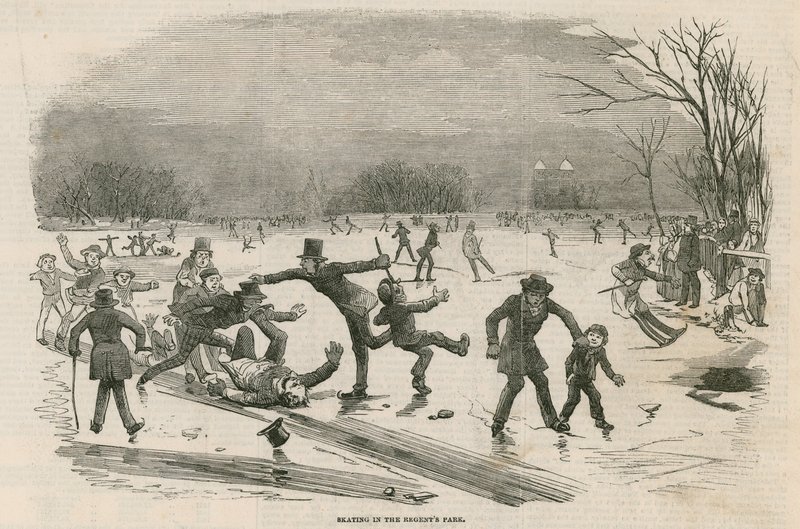 Skating in the Regents Park by English School