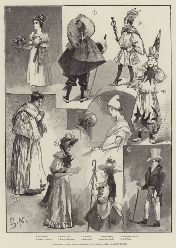 Sketches at the Lady Mayoress