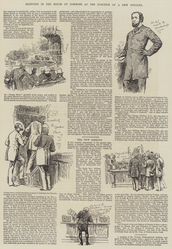 Sketches in the House of Commons at the Election of a New Speaker by English School
