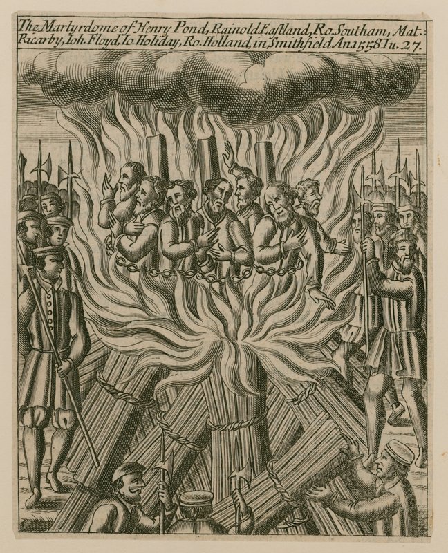 Smithfield Martyrs by English School
