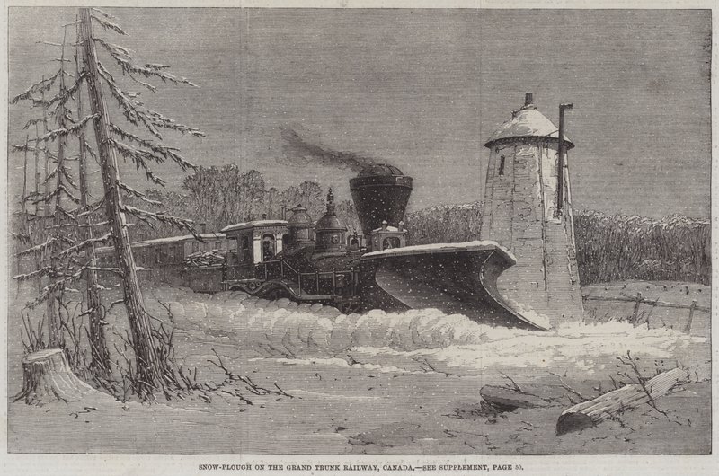 Snow-Plough on the Grand Trunk Railway, Canada by English School