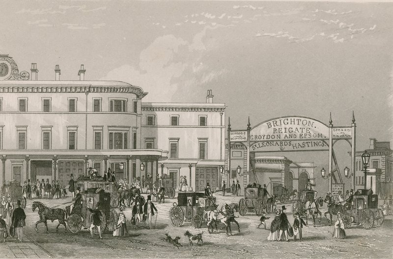 South Eastern Railway Station, London Bridge by English School