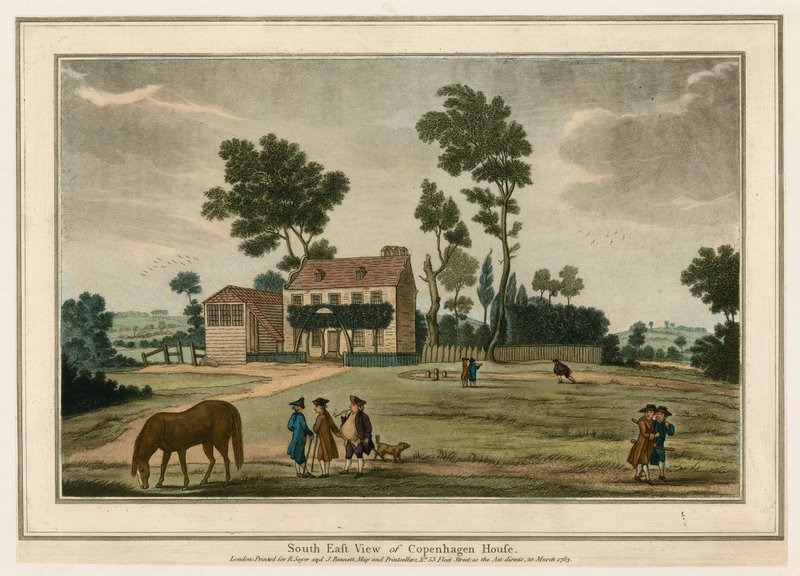 South east view of Copenhagen House, London by English School