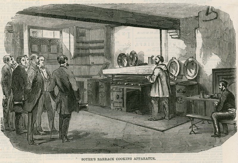 Soyers Barrack cooking apparatus by English School
