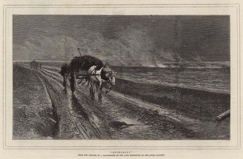 Spindrift (engraving) by English School