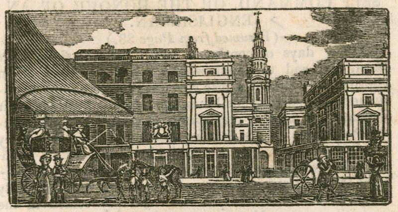 St Brides Church, Fleet Street, London by English School