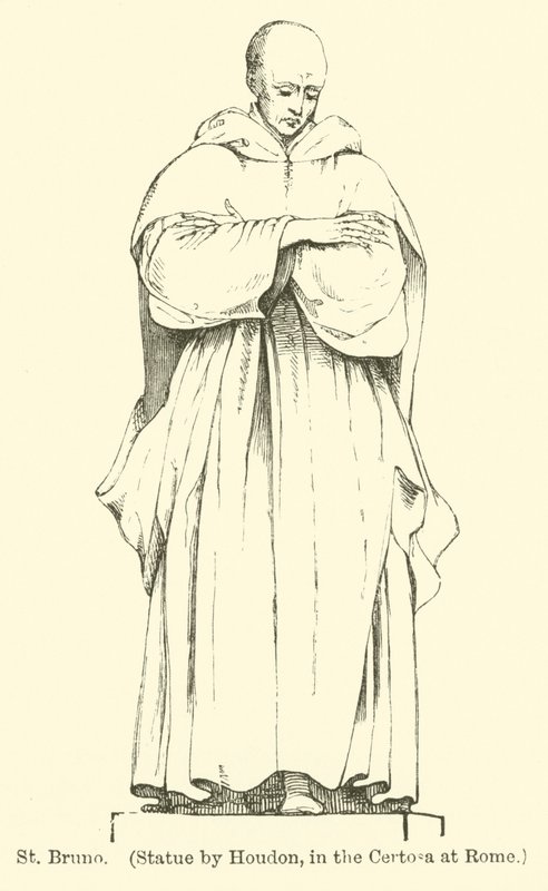 St. Bruno, Statue by Houdon, in the Certosa at Rome by English School