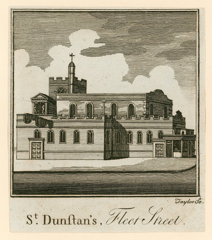 St Dunstans, Fleet Street, London by English School