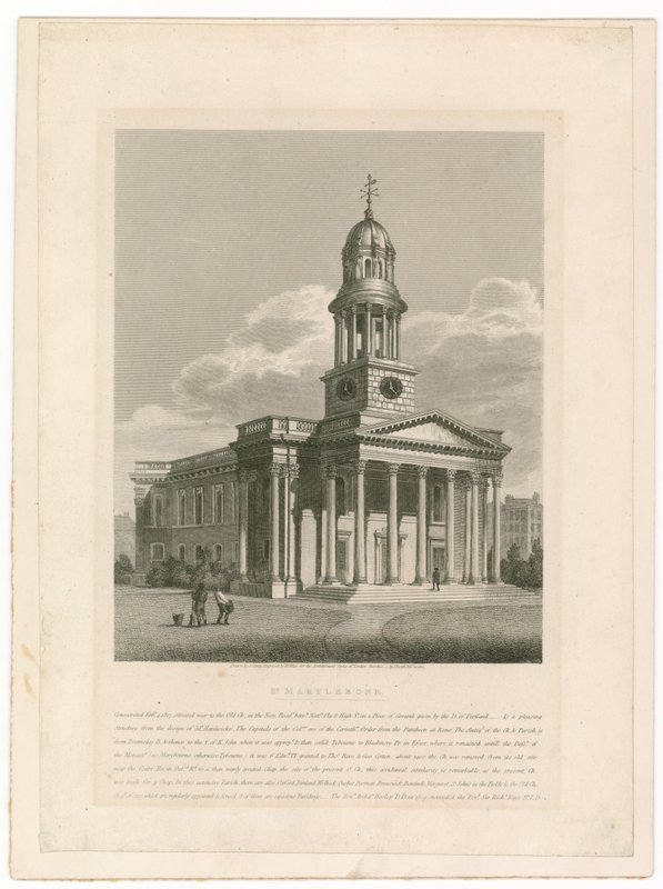 St Marylebone Church by English School