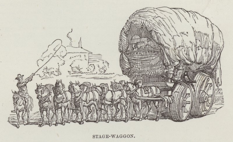 Stage-waggon by English School