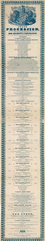 State Procession on Coronation of Queen Victoria by English School