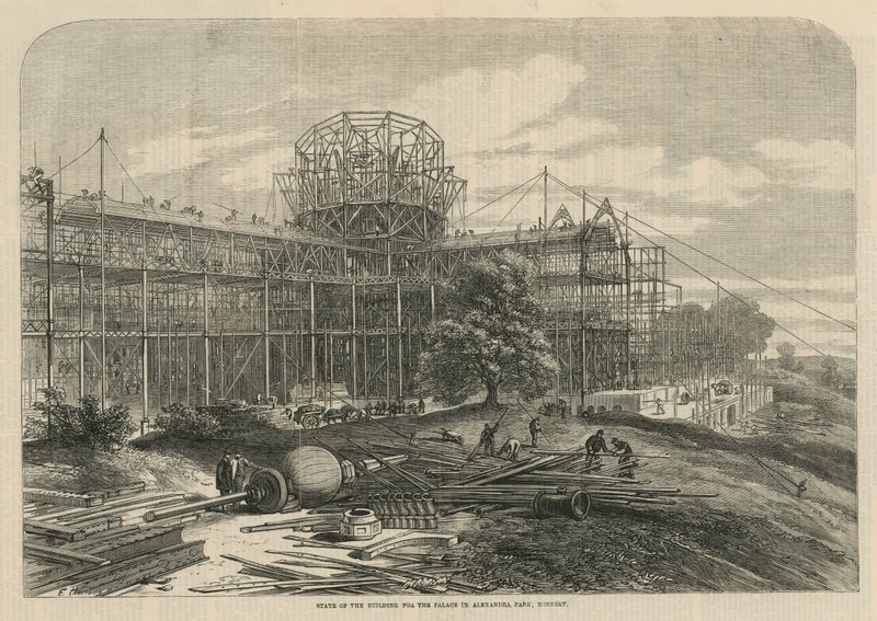 State of the Building for the Palace in Alexandra Park by English School