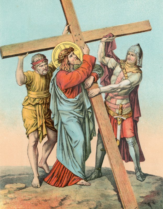 Station II Christ Takes the Cross on His Shoulder by English School