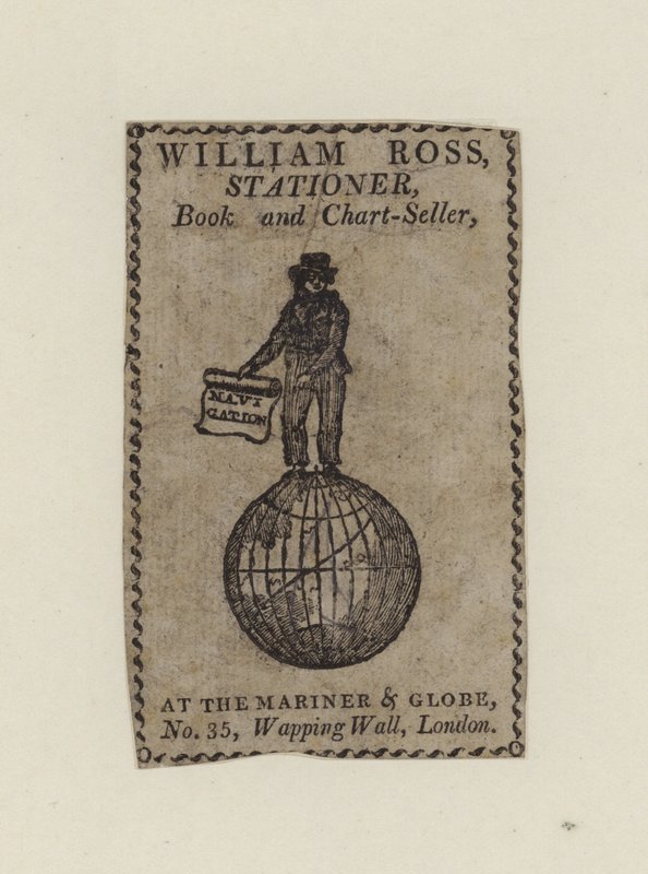 William Ross Stationer, trade card by English School