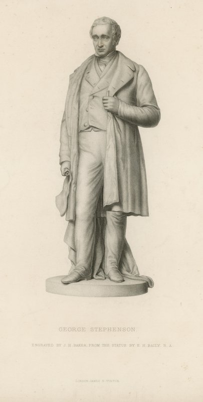 Statue of George Stephenson by English School