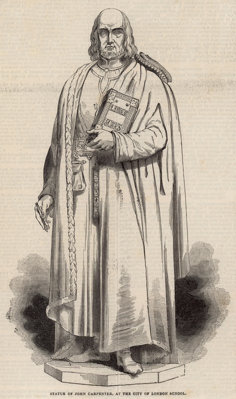 Statue of John Carpenter at the City of London School by English School