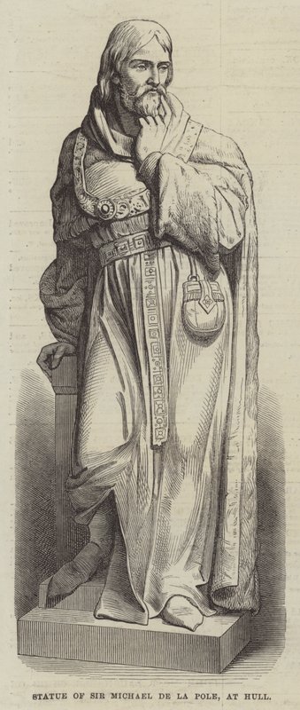 Statue of Sir Michael de la Pole, at Hull by English School