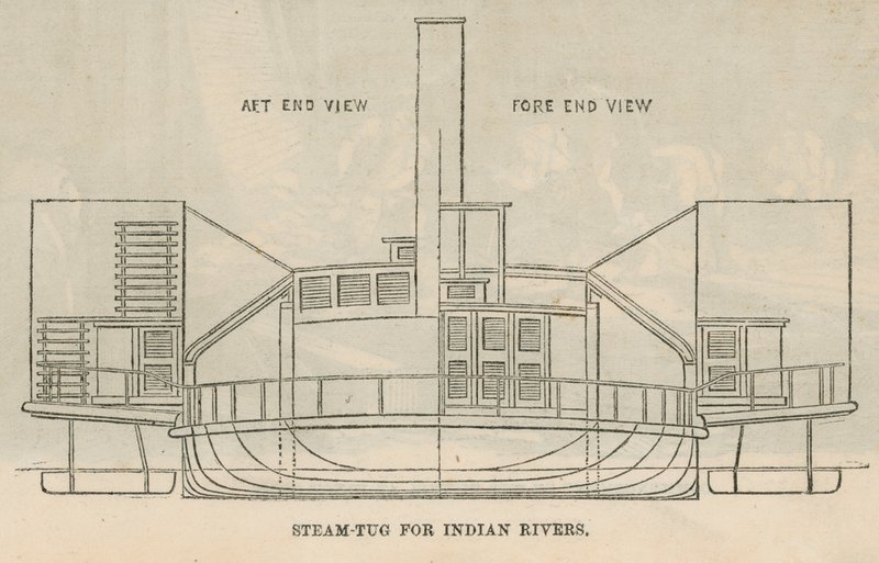 Steam Tug for Indian Rivers by English School