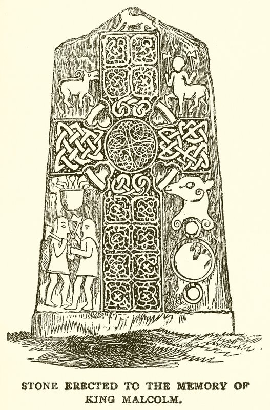 Stone Erected to the Memory of King Malcolm by English School