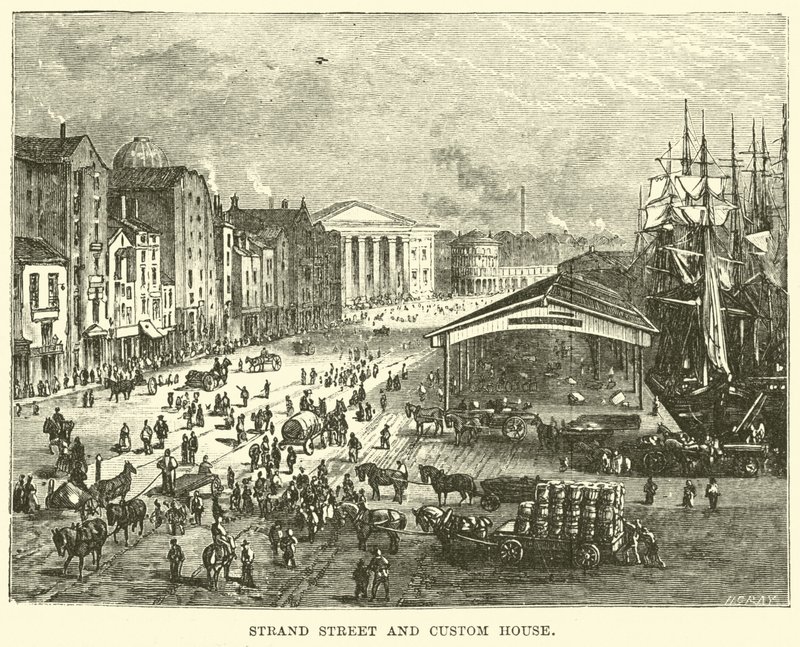 Strand Street and Custom House by English School