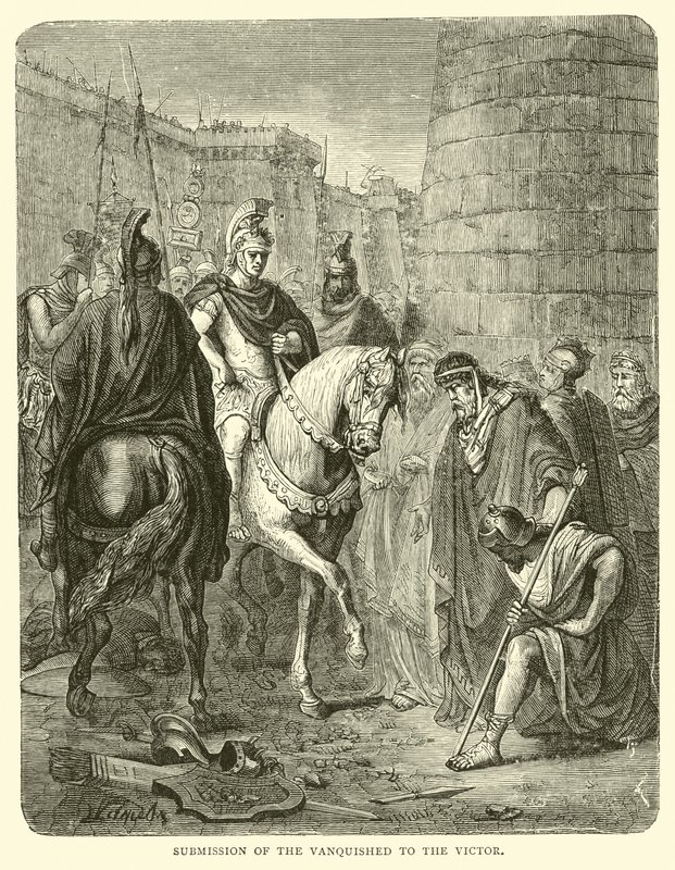 Submission of the Vanquished to the victor by English School