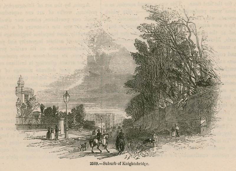 Suburb of Knightsbridge, London by English School