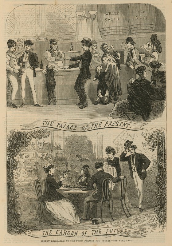 Sunday recreation of the Poor: The palace of the present, the garden of the future by English School