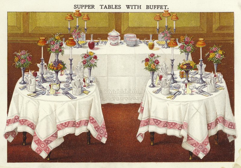 Supper Tables with Buffet by English School