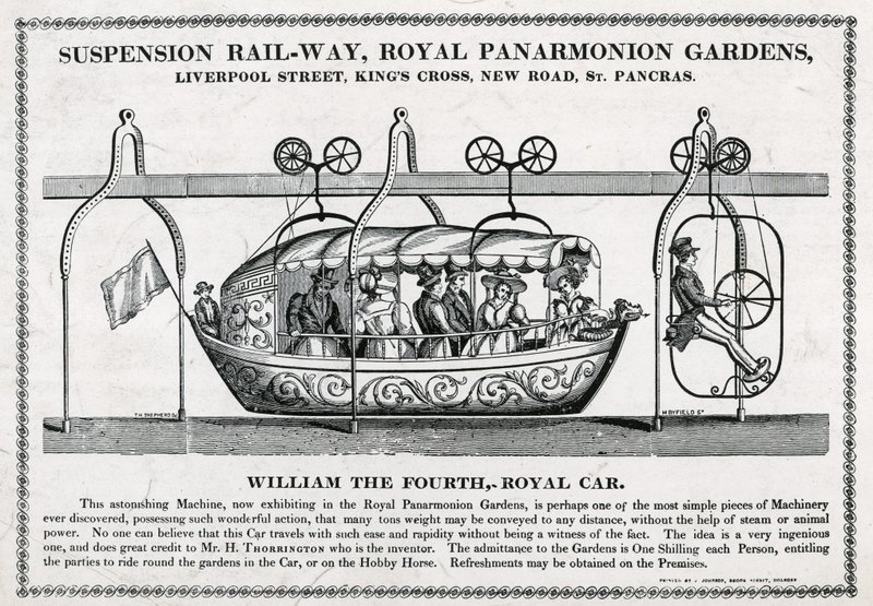 Suspension railway, Royal Panarmonion Gardens by English School