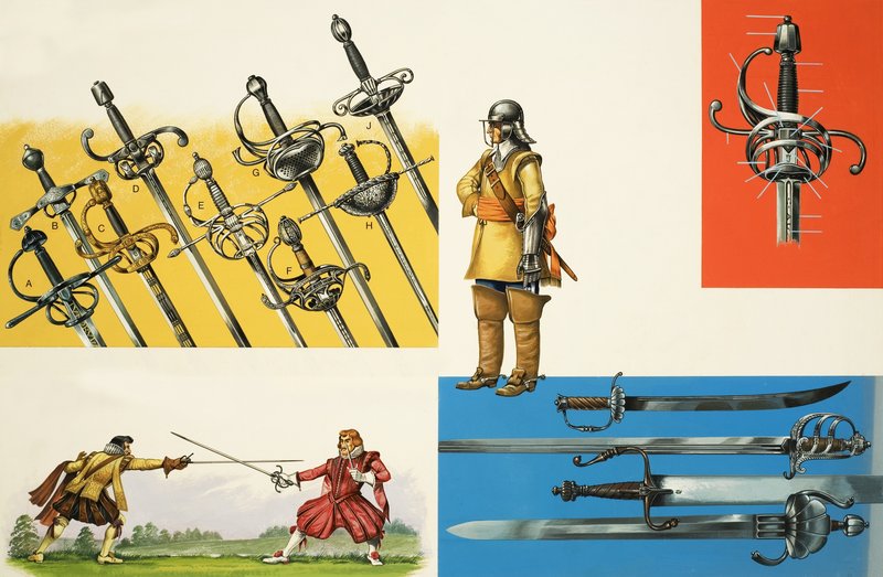 Swords montage by English School