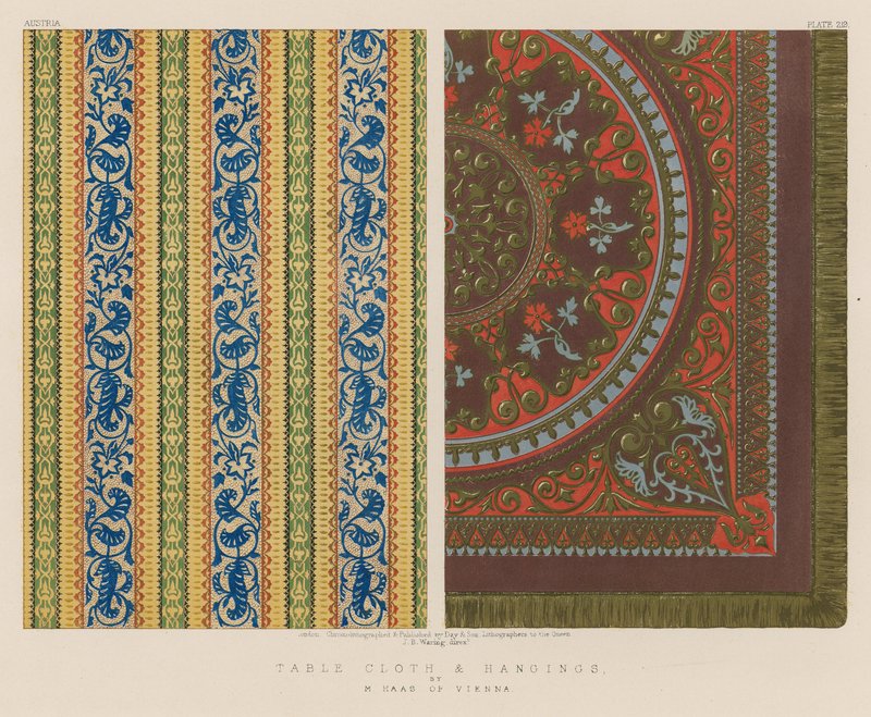 Table Cloth and Hangings by English School