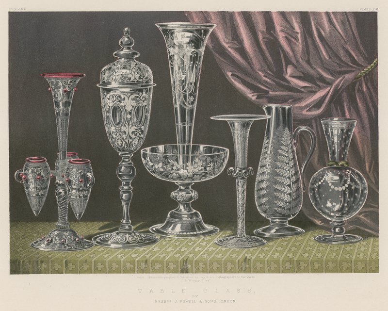 Table Glass by English School