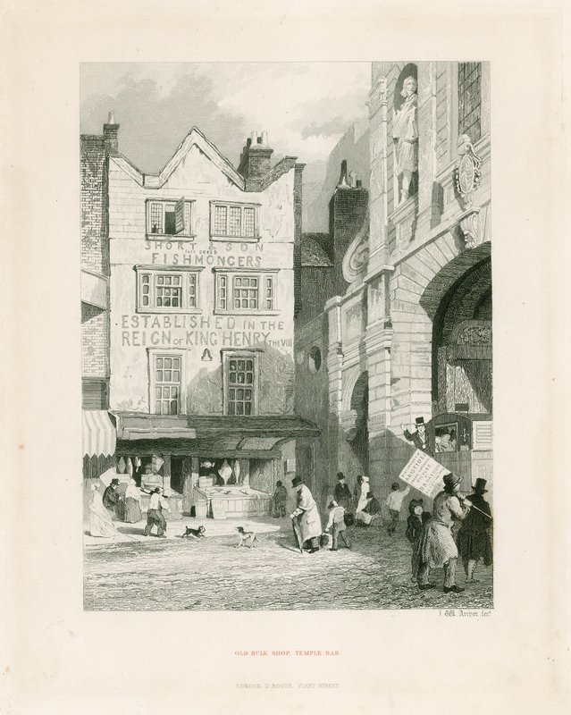 Temple Bar, London. Old Bulk Shop by English School