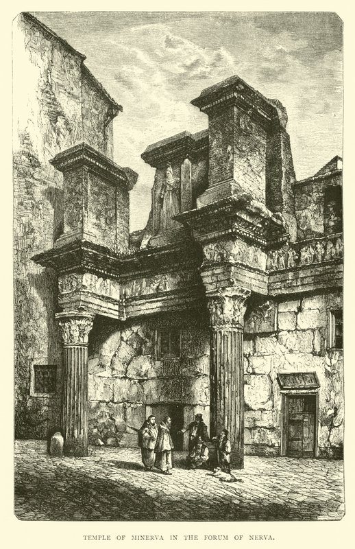 Temple of Minerva in the Forum of Nerva by English School