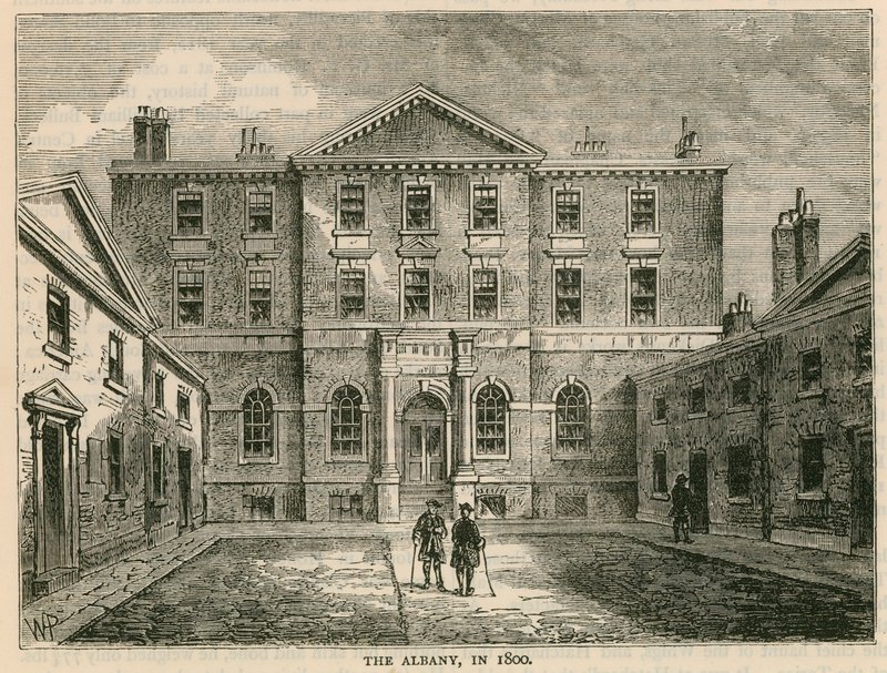 The Albany, London, in 1800 by English School