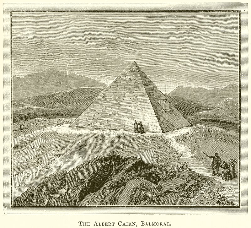 The Albert Cairn, Balmoral by English School