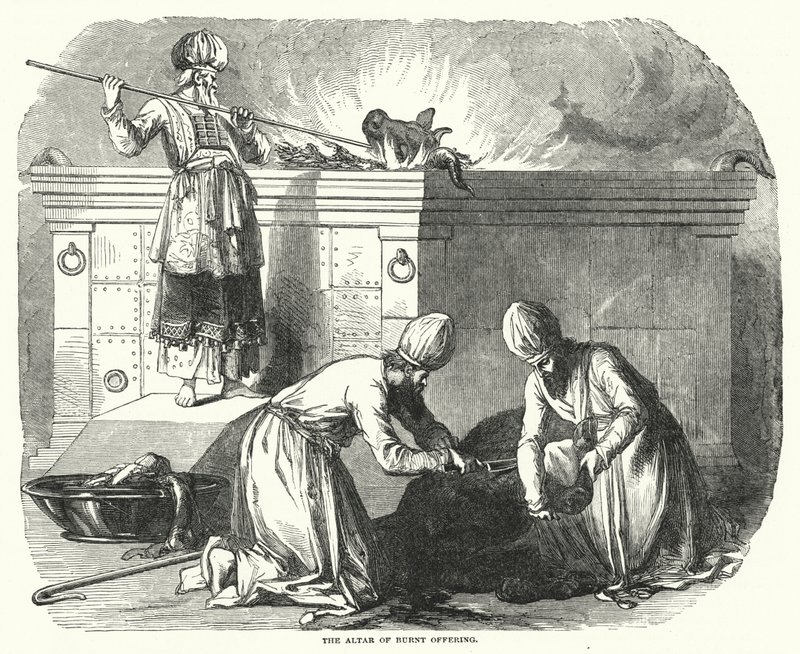 The Altar of Burnt Offering by English School