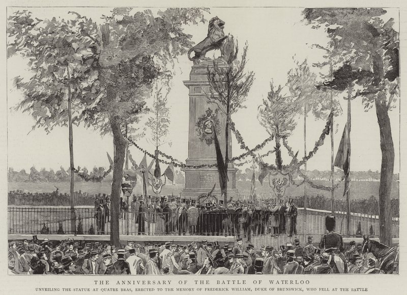 The Anniversary of the Battle of Waterloo by English School
