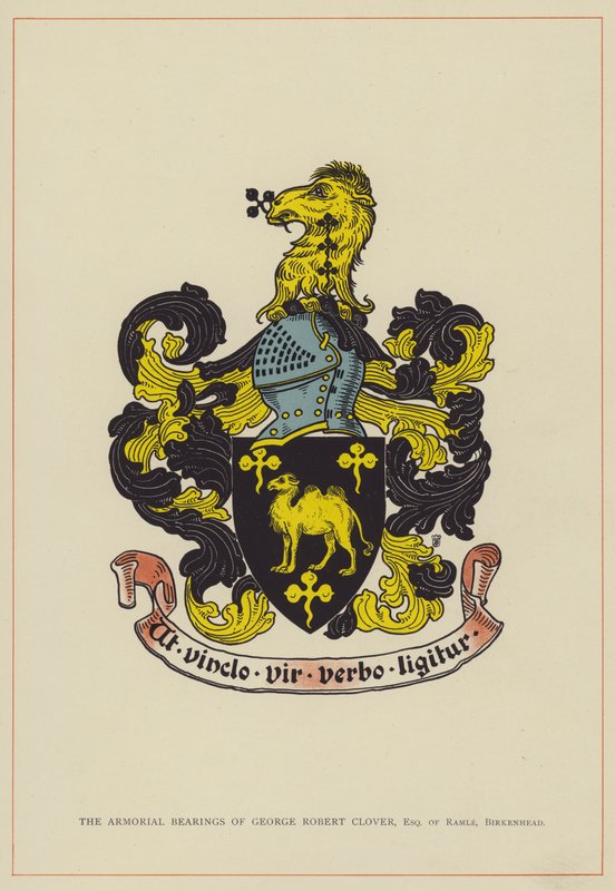 The Armorial Bearings of George Robert Clover, Esquire of Ramle, Birkenhead by English School